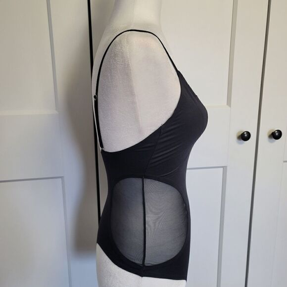 Sam Edelman Bonded Thong bodysuit in black - Picture 7 of 9